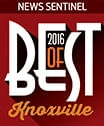 2016 Best of Knoxville, TN, Award